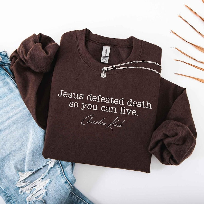 Charlie Kirk Freedom Print Sweatshirt