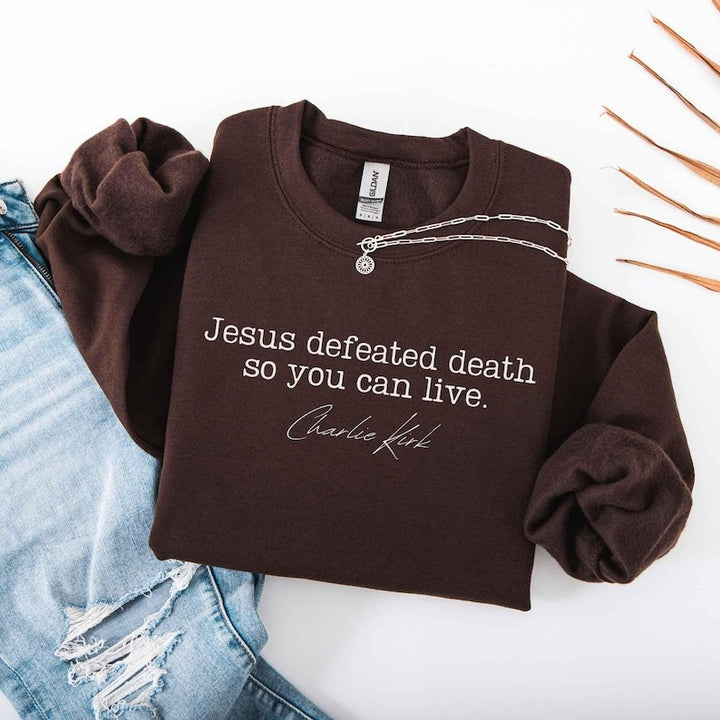 Charlie Kirk Freedom Print Sweatshirt