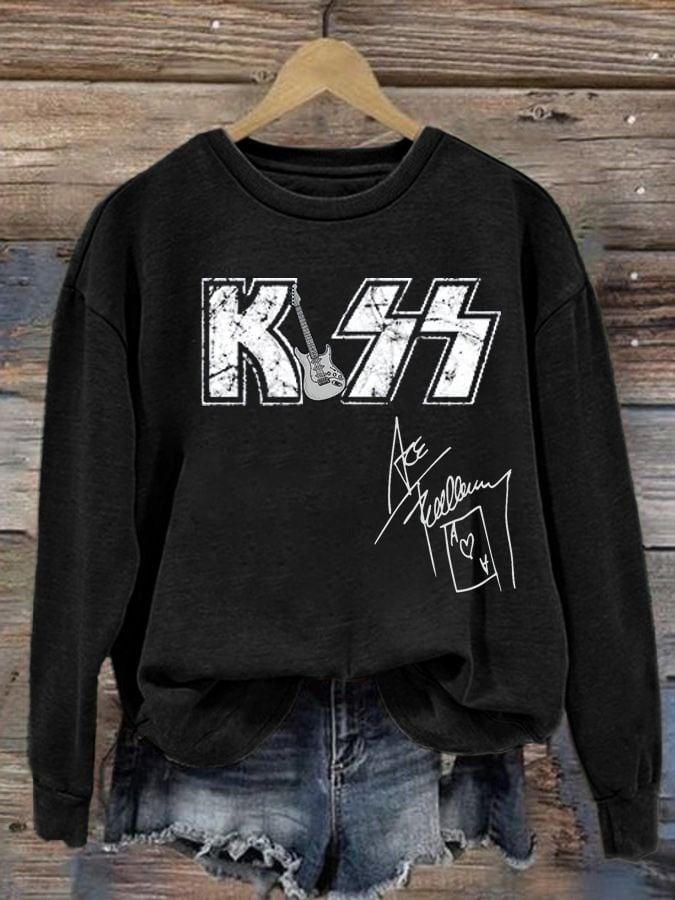 Ace Frehley Kiss Tribute 1951–2025 Print Long Sleeve Top