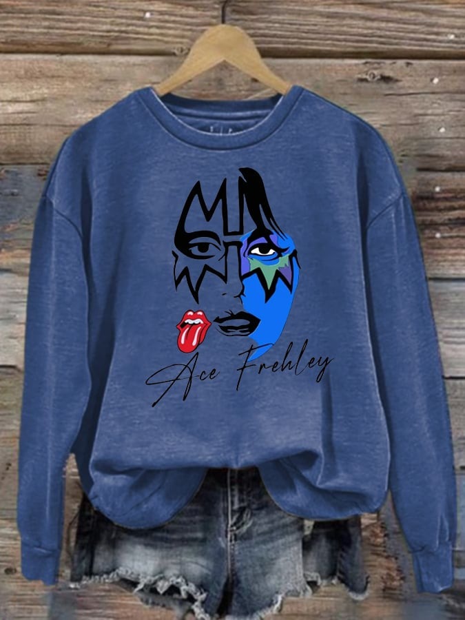 Ace Frehley Rock Legend Long Sleeve Top