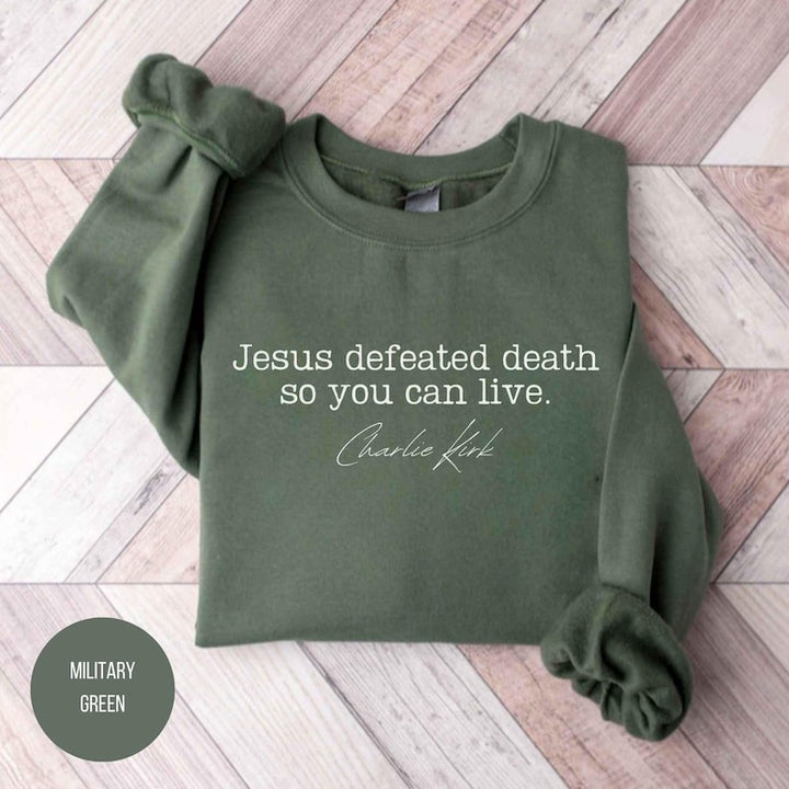 Charlie Kirk Freedom Print Sweatshirt