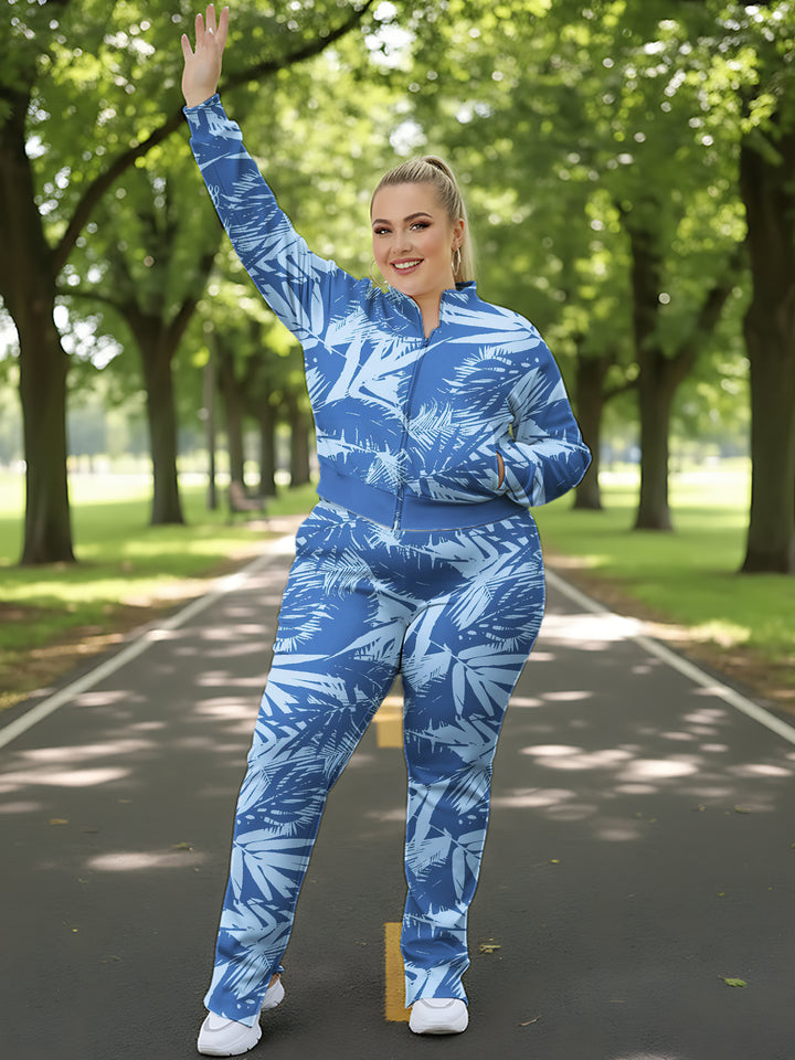Women's Floral Print Tracksuit Set