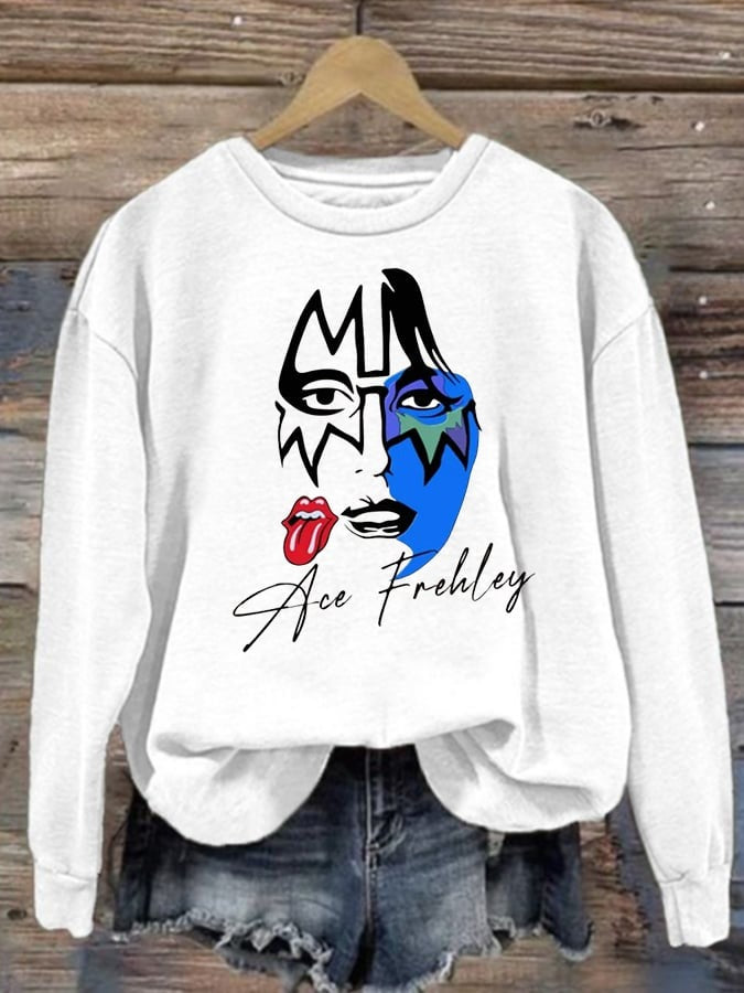 Ace Frehley Rock Legend Long Sleeve Top