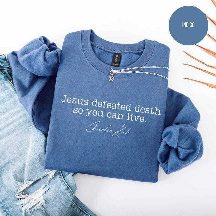 Charlie Kirk Freedom Print Sweatshirt