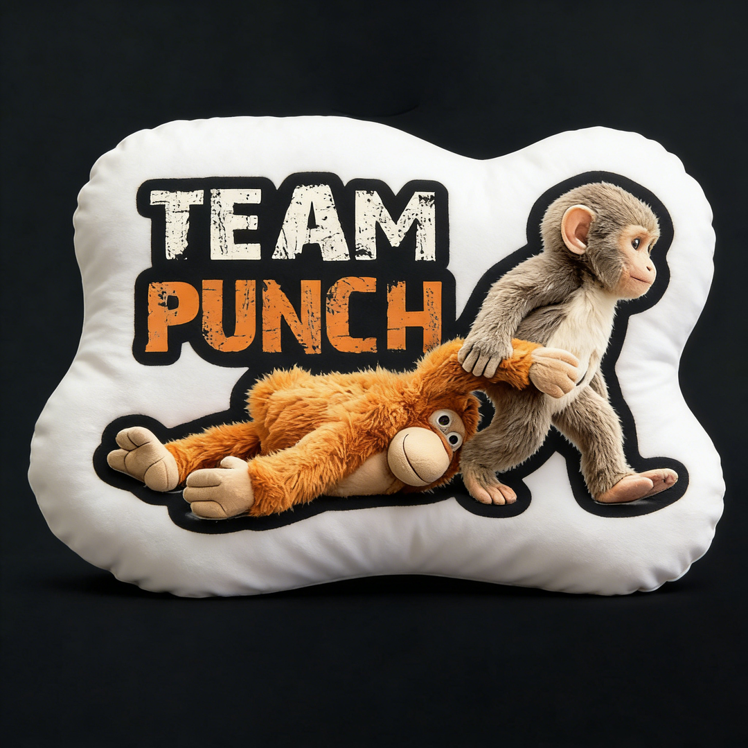 Monkey Punch Alien-shaped Pillow