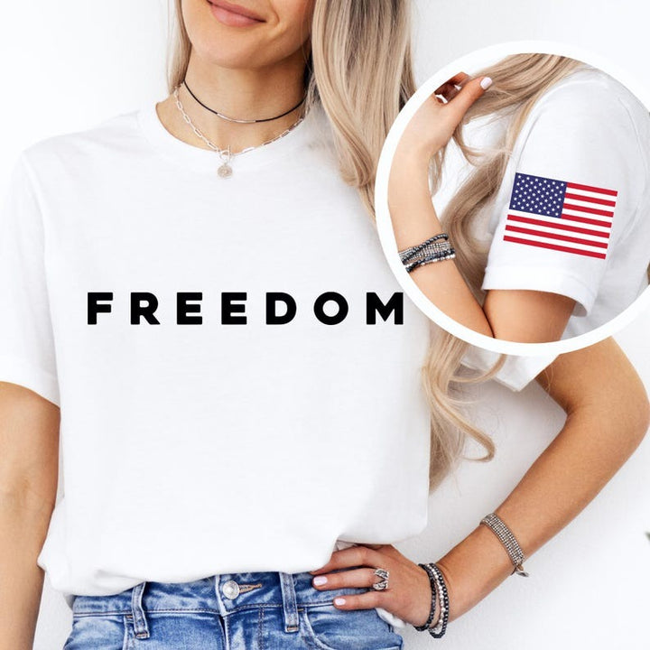 Charlie Kirk Freedom Crew Neck T-shirt