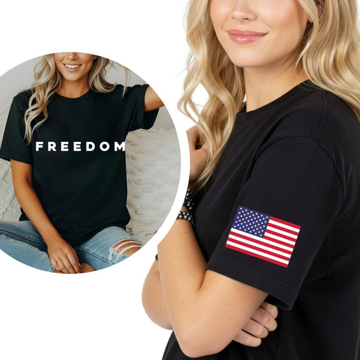 Charlie Kirk Freedom Crew Neck T-shirt