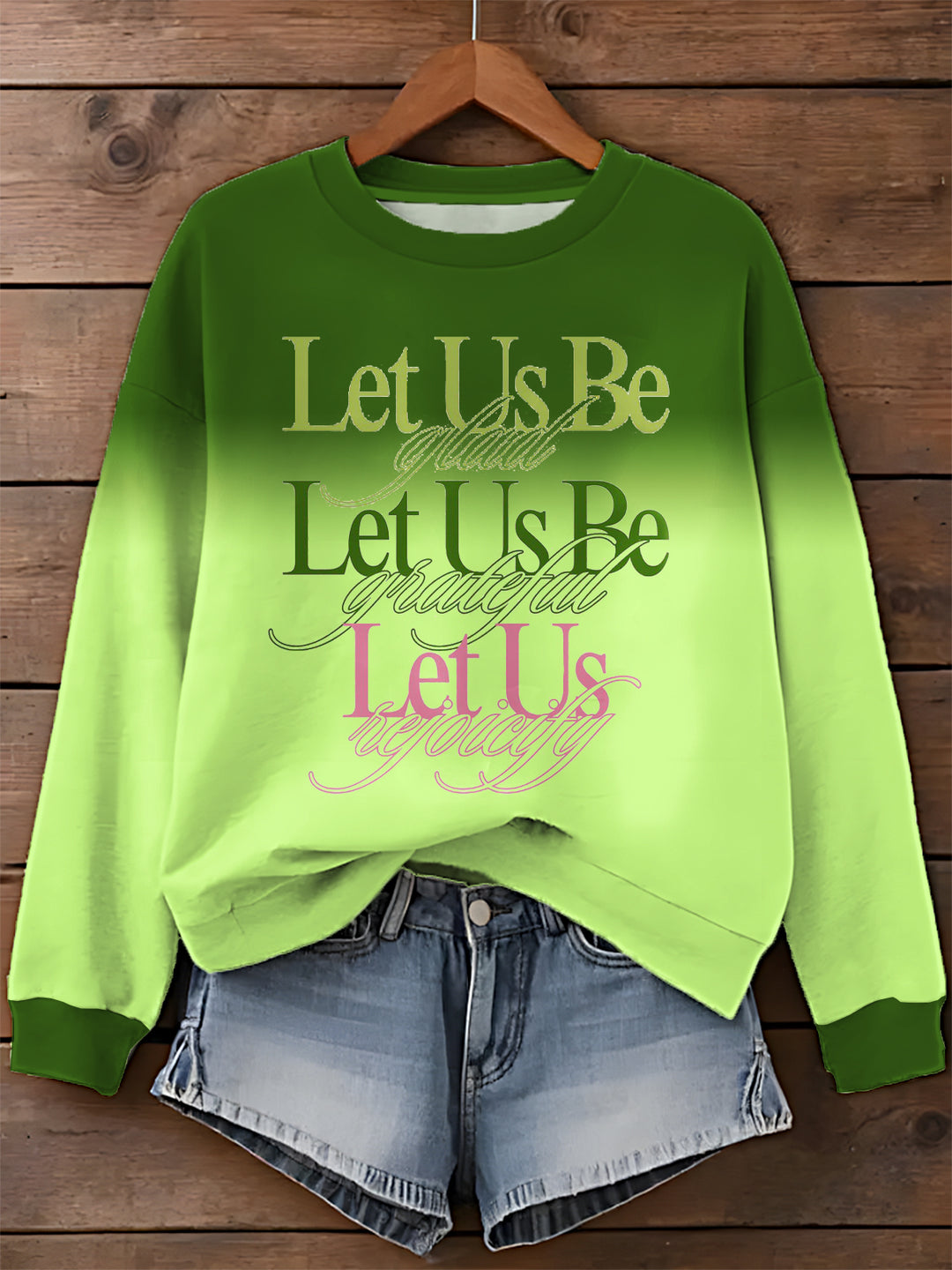 Wicked For Good Printed Long Sleeve Casual Top