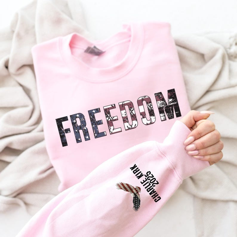Charlie Kirk Freedom Printed Sweatshirt