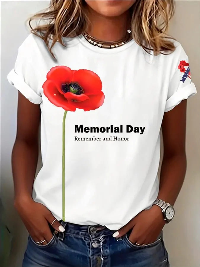 Women's Memorial Day Print T-shirt