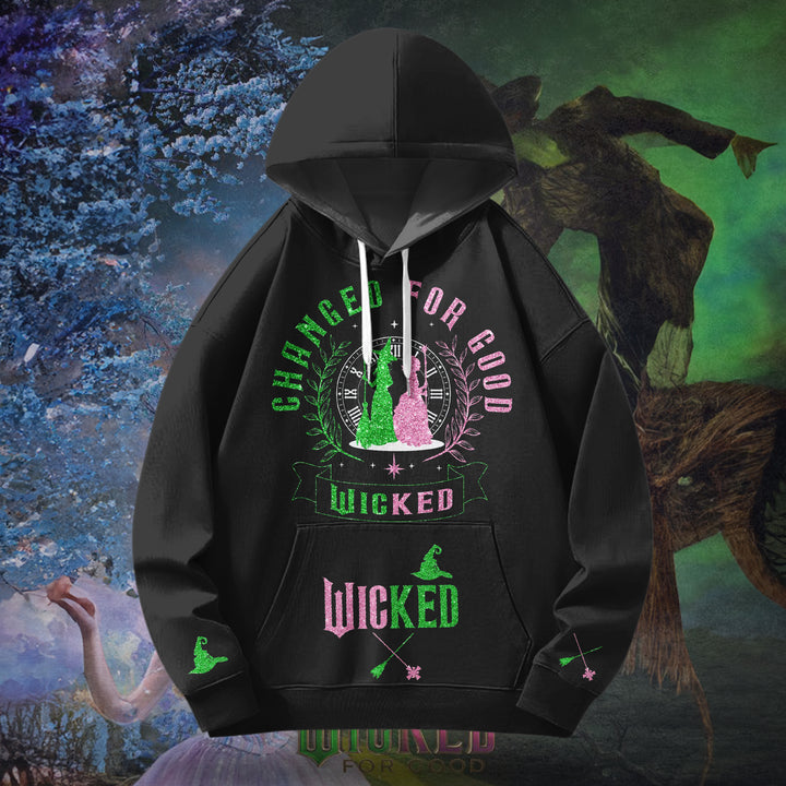 Wicked For Good Long Sleeve Printed Hoodie