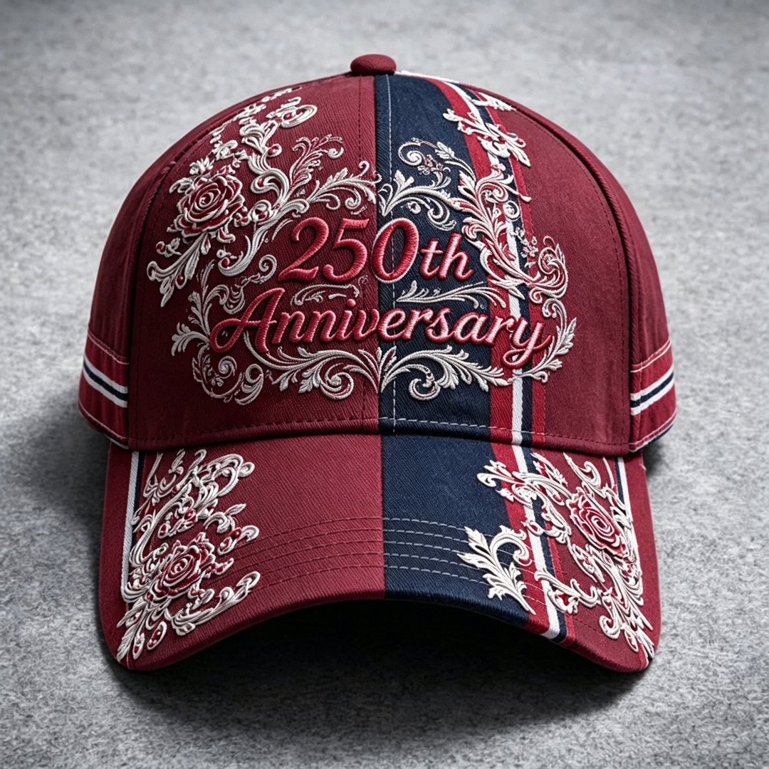 250 Anniversary Pattern Fashion Casual Baseball Print Cap
