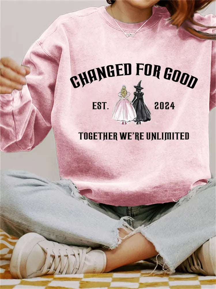 Changed For Good Movie Inspired Washed Sweatshirt