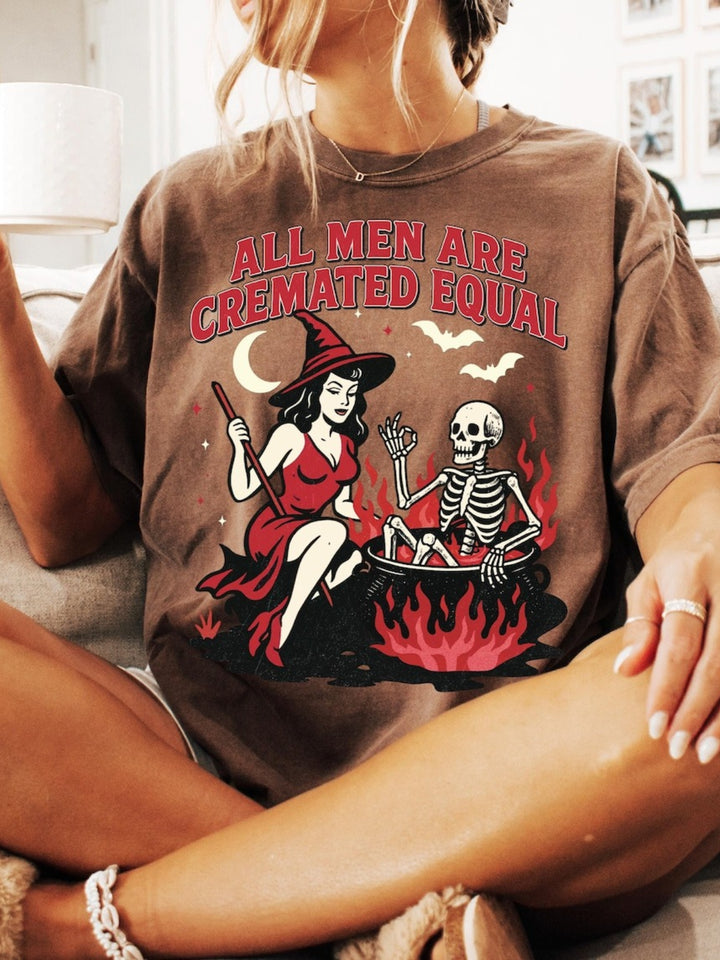 Women's Funny Halloween  Retro T-shirt