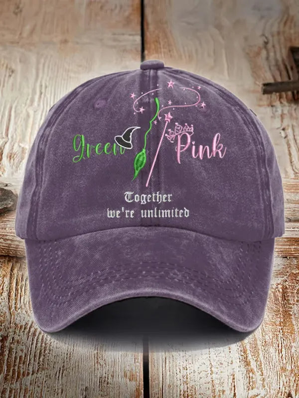 Unisex Retro Good Witch Washed Cap