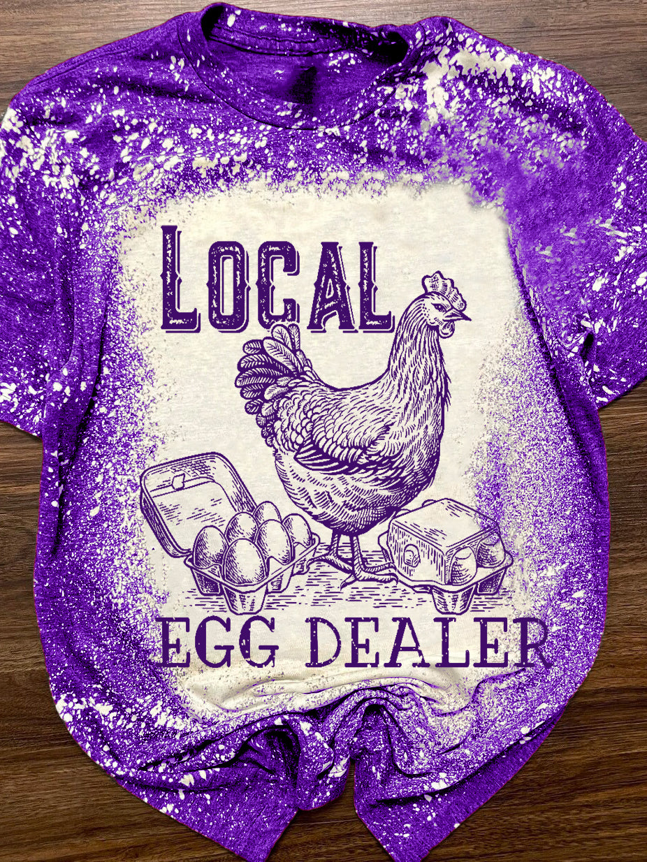 Local Eggs Chicken Crew Neck T-Shirt