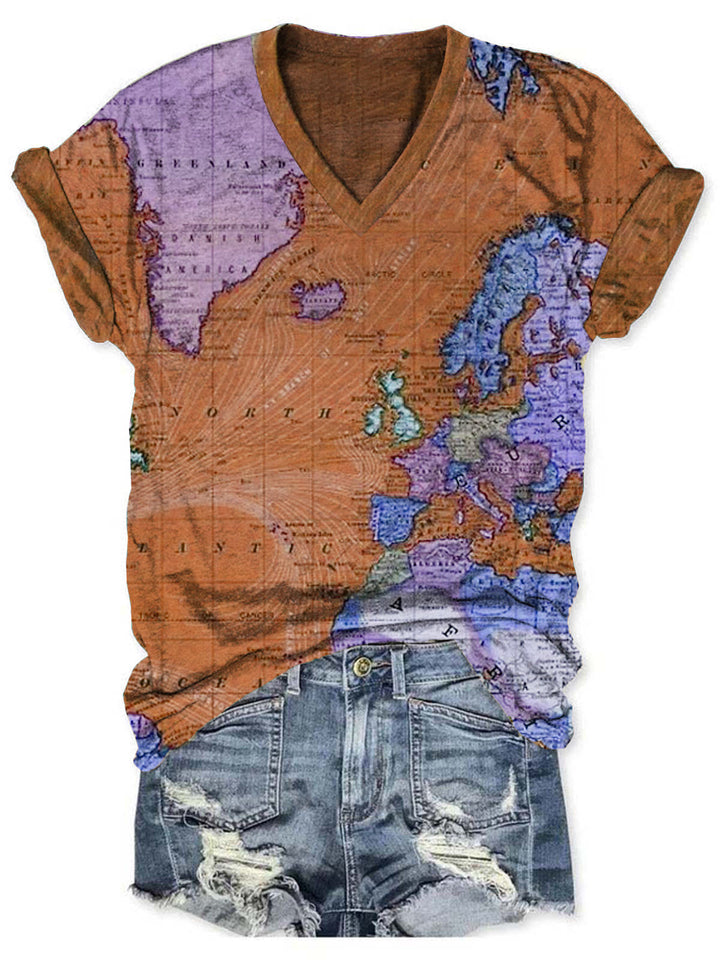 World map women T-Shirt