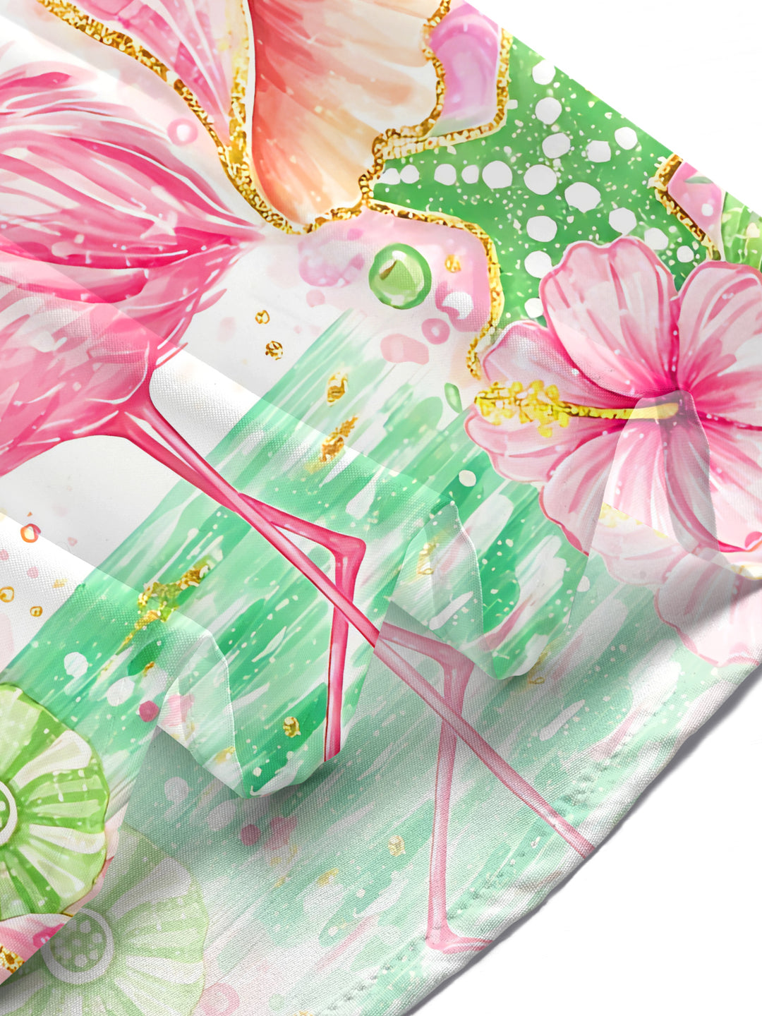 Hawaiian Tropical Flamingo Floral Women's Short Sleeve Shirts