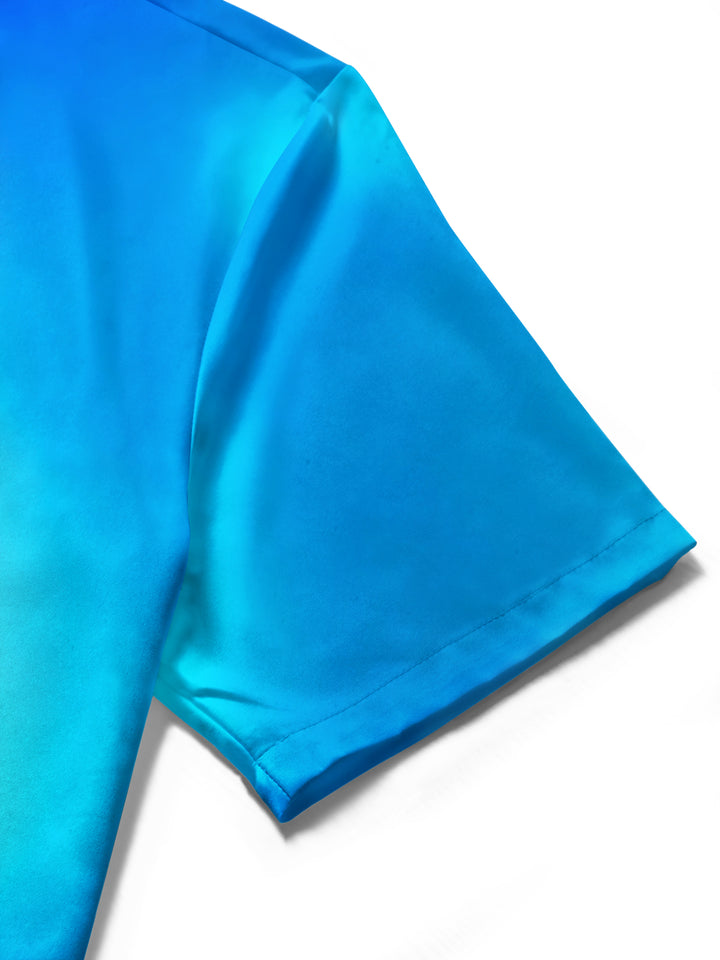 Gradient Color Bubbles Women's Short Sleeve Shirts