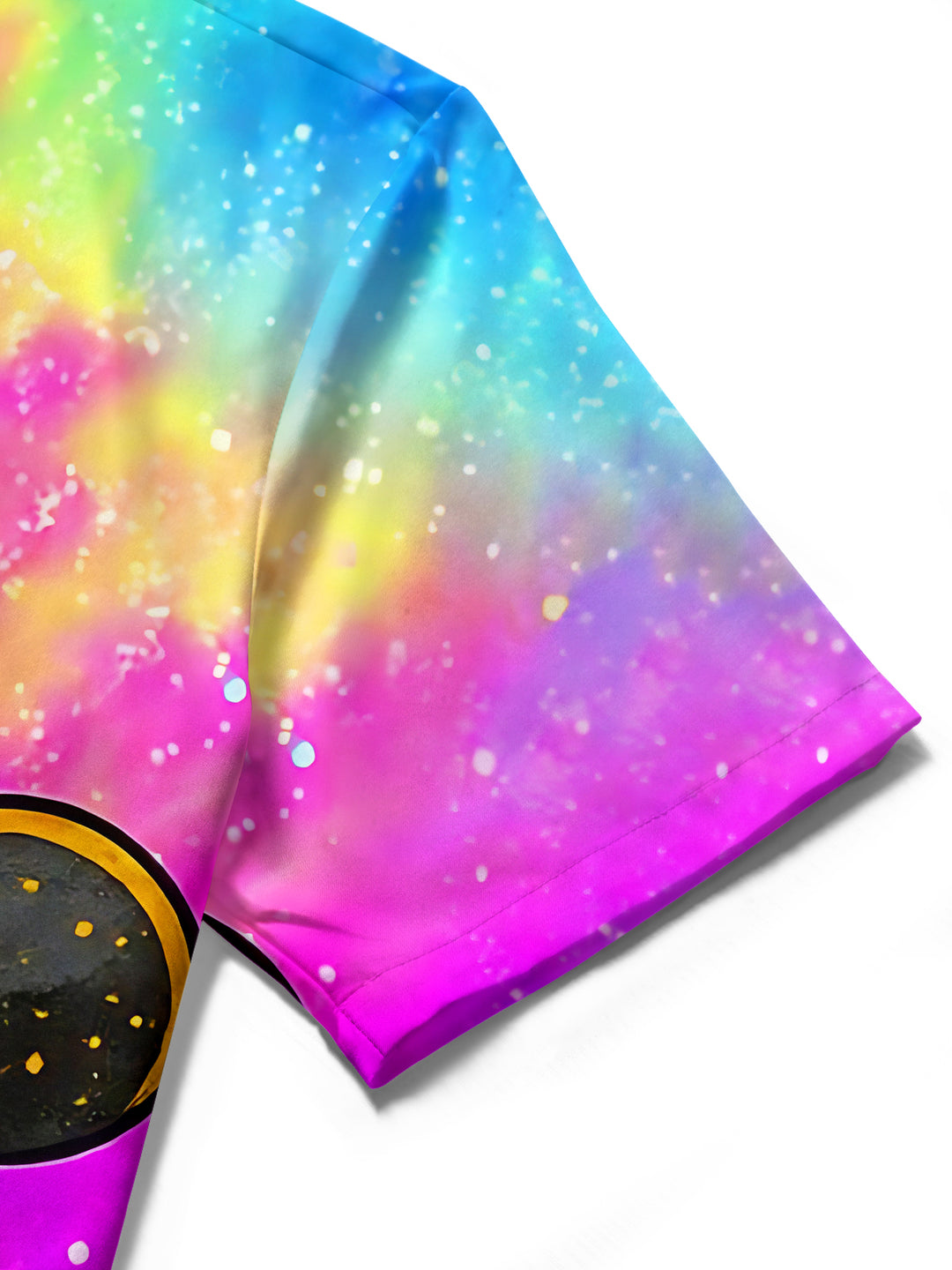 Colorful Tie-Dye Lips & Makeup Women's Short Sleeve Shirts