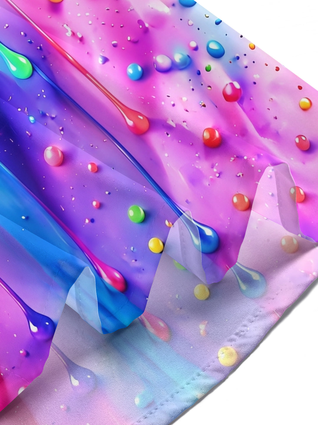 Colorful Dripping Paint Women's Short Sleeve Shirts