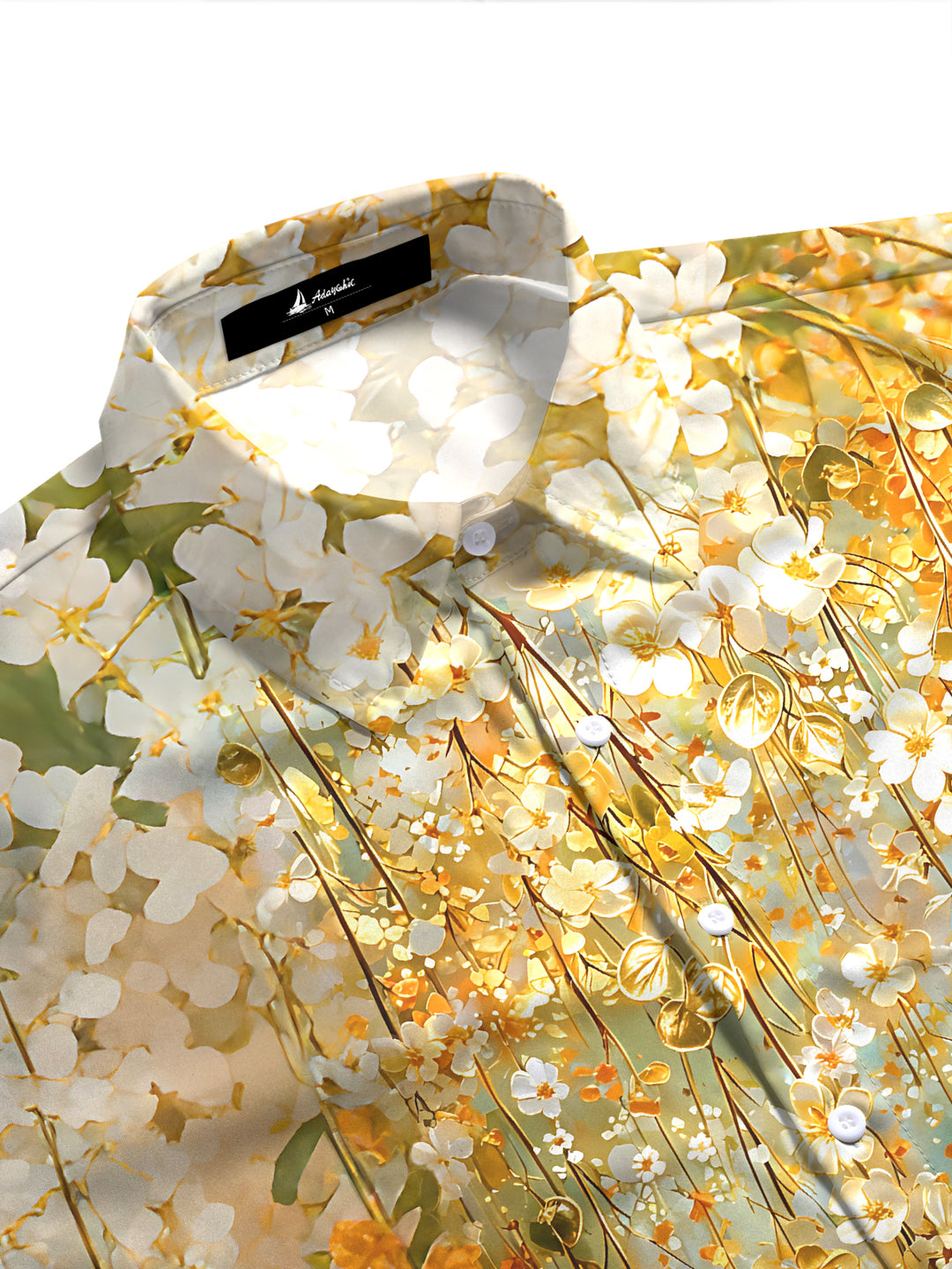 Art Gradient Draping Floral Women's Short Sleeve Shirts