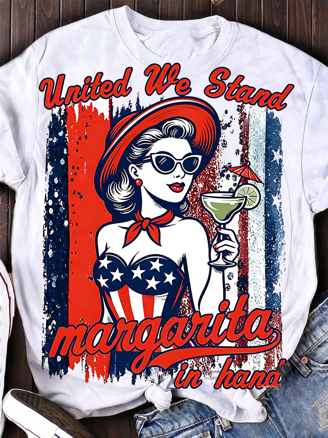 Independence Pretty Girl Women's Short Sleeve Crew Neck T-shirt