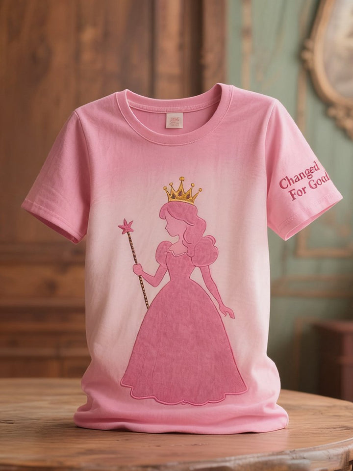 Women'S Movie-Inspired Changed For Good Print Short-Sleeved T-Shirt