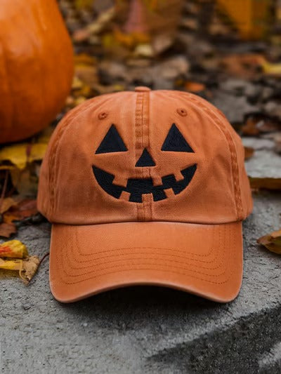 Unisex Halloween Pumpkin Print Baseball Cap