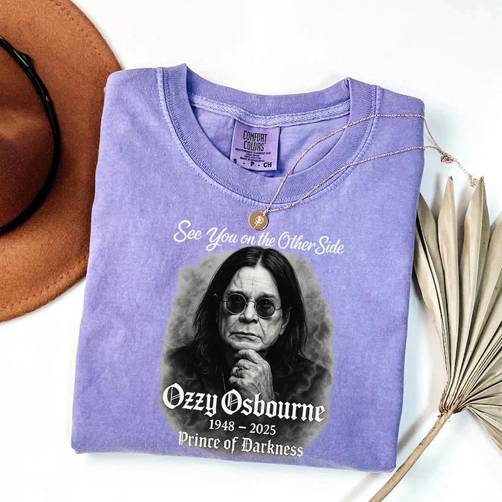 See You On The Other Side RIP Ozzy Washed T-shirt