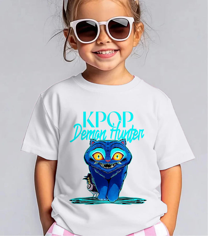 Demon Cat Derpy Children's Cotton T-Shirts