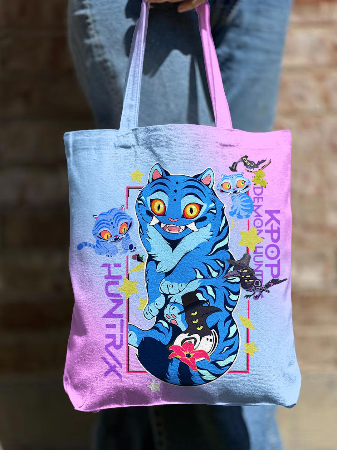 KPop Demon Hunters Shoulder Zipper Canvas Bag