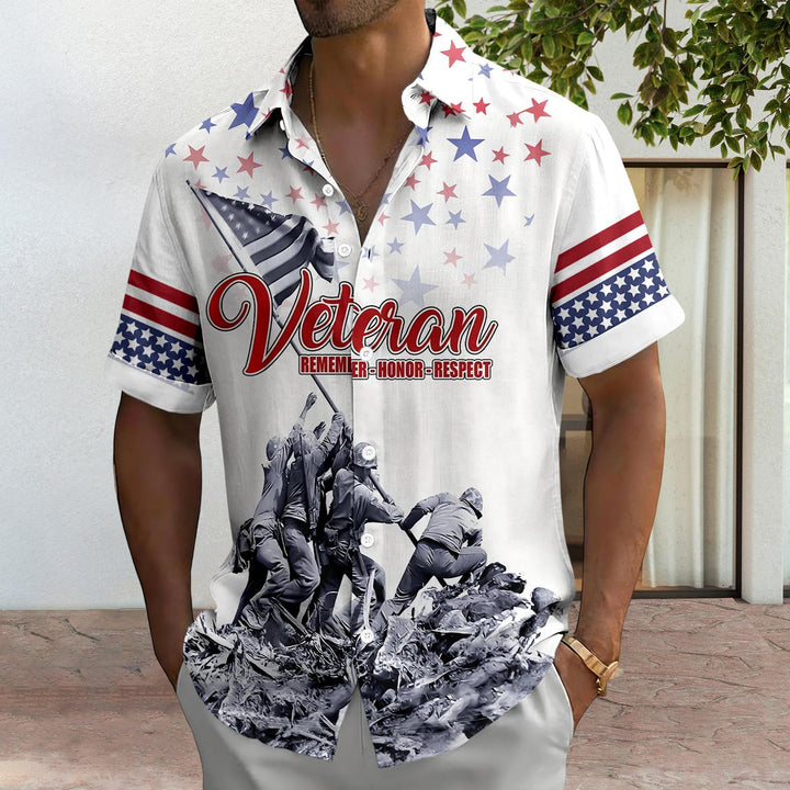 Flag Button Up Shirt Men 250 Years of Freedom Short Sleeve Hawaiian Shirts Summer Tops for Independence Day expert