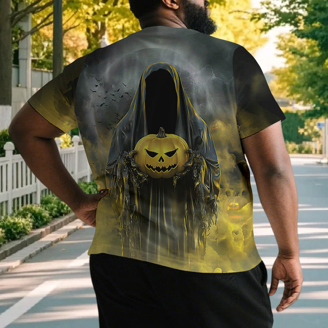 Men's Spooky Halloween Oversized Casual T Shirts