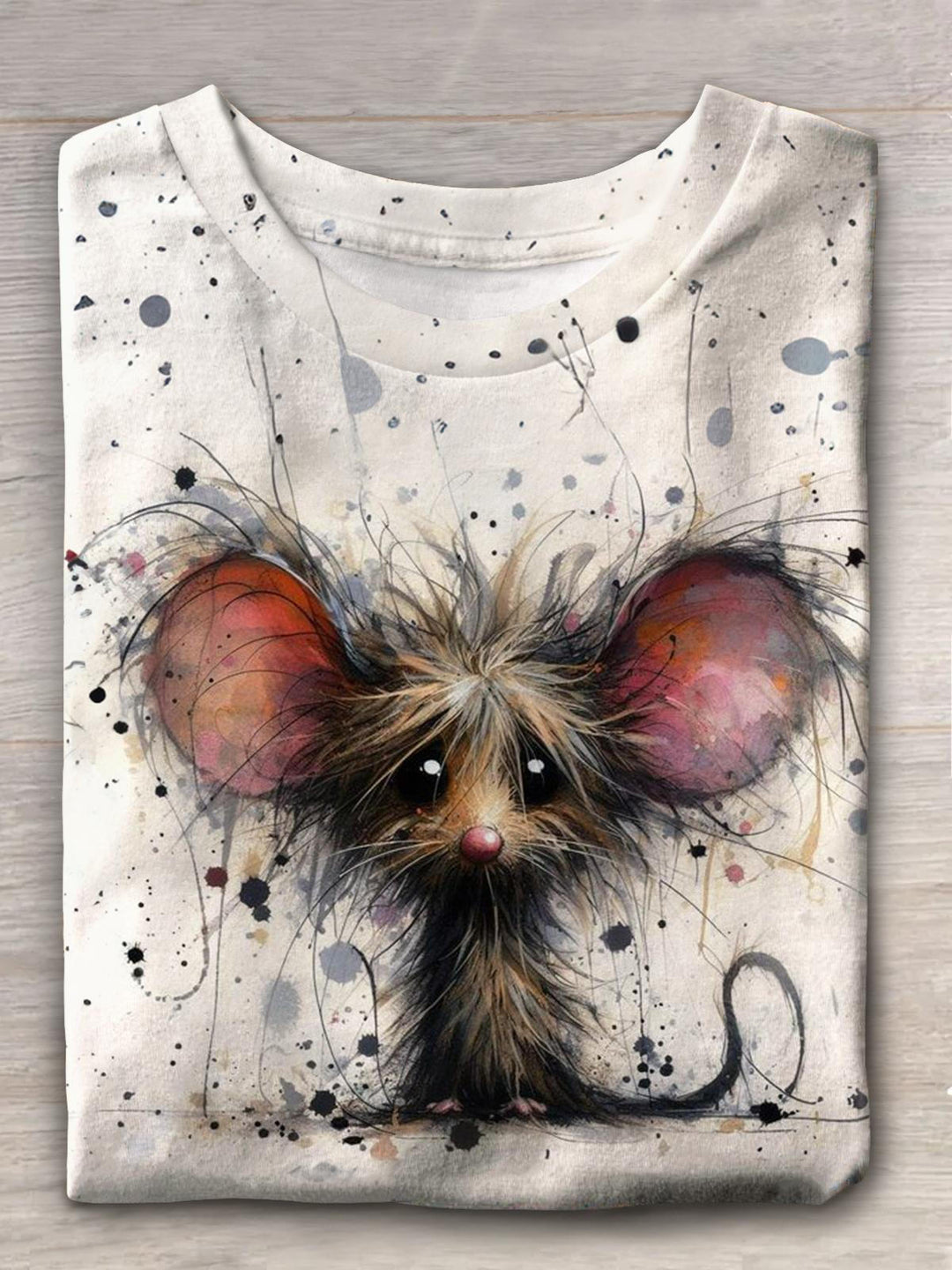 Sad Sad Little Mouse Crew Neck T-shirt