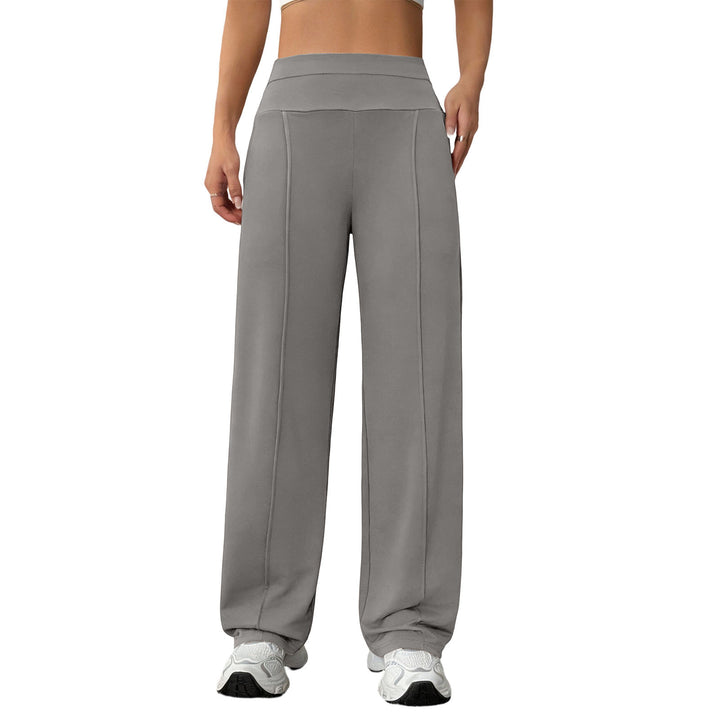 Yoga Pants Straight Leg for Women High Waist Workout Pants With Pockets Stretch Casual Sweatpants for Leisure brilliant