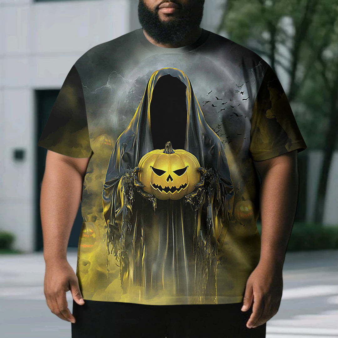 Men's Spooky Halloween Oversized Casual T Shirts