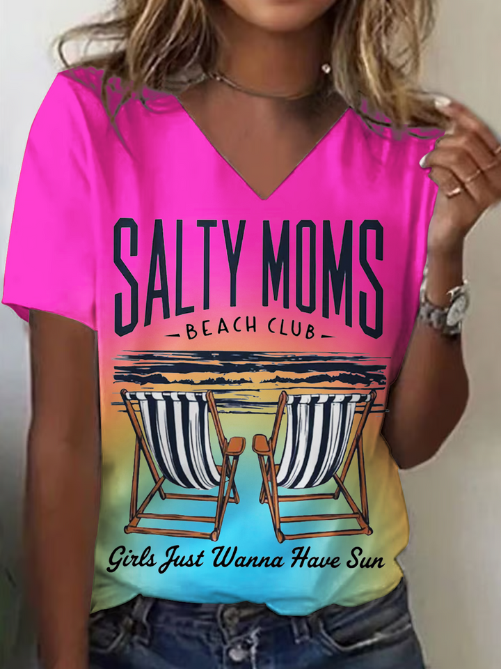 The Beach Club V-neck T-Shirt