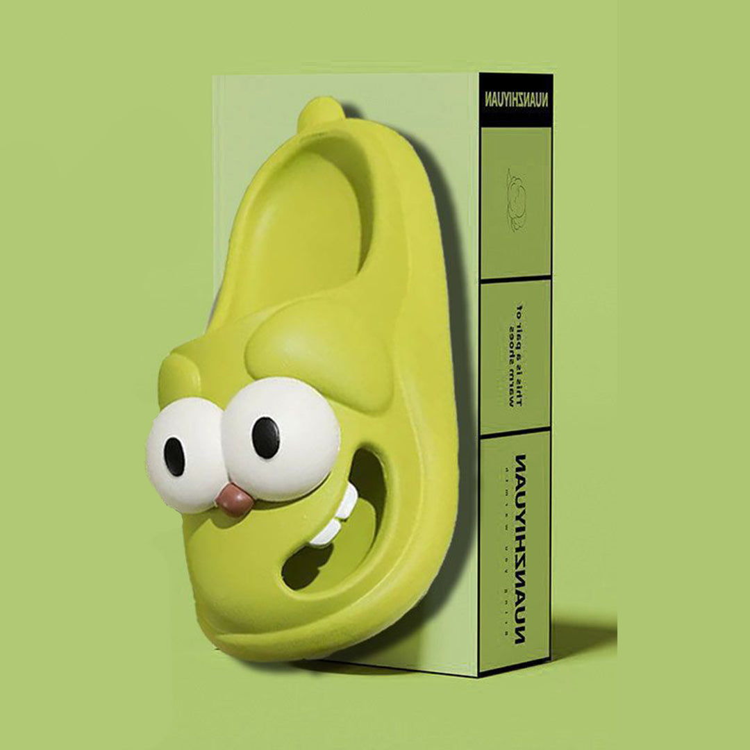 Animal Slippers for Women Closed Toe Cartoon Dog Slippers Casual Thick Sole Indoor Slides for Home Bedroom heathly