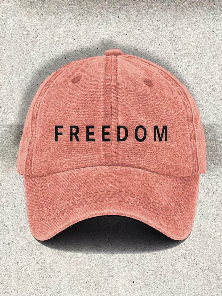 Freedom Printed Baseball Cap