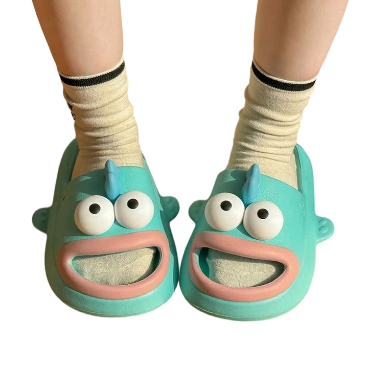 Fish Slippers Open Toe Anti Slip Cute Animal Slippers Summer Funny Fish Cloud Slides for Indoor Outdoor heathly