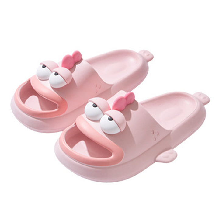 Fish Slippers for Women Open Toe Indoor Funny Animal Slippers Cartoon Anti-Slip Shower Slides for Bedroom ingenious
