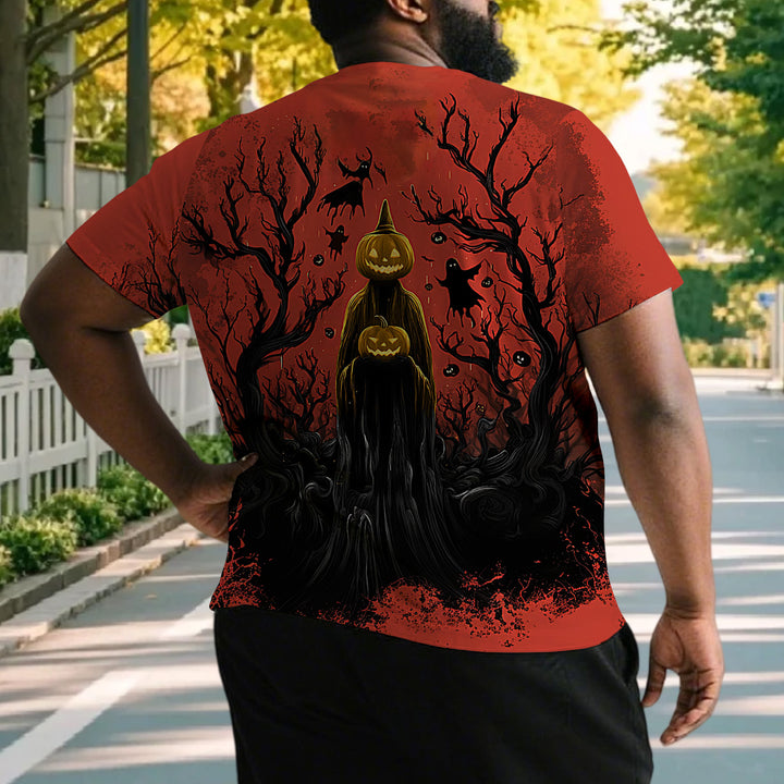 Men's Spooky Halloween Oversized Casual T Shirts