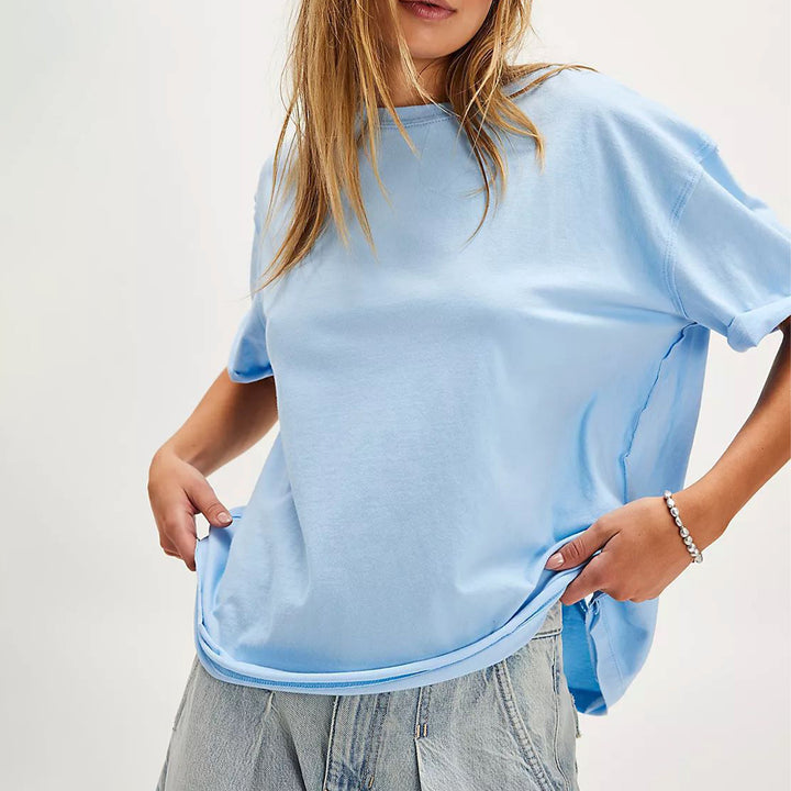 Cut Out Tops for Women Butterfly Cut Out Back Fashion Casual T Shirts Loose Fit Basic Tops for Going Out newcomer