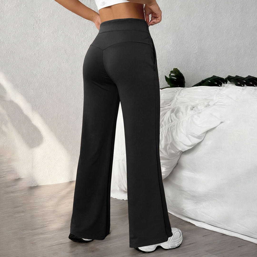 Yoga Pants Straight Leg for Women High Waist Workout Pants With Pockets Stretch Casual Sweatpants for Leisure brilliant