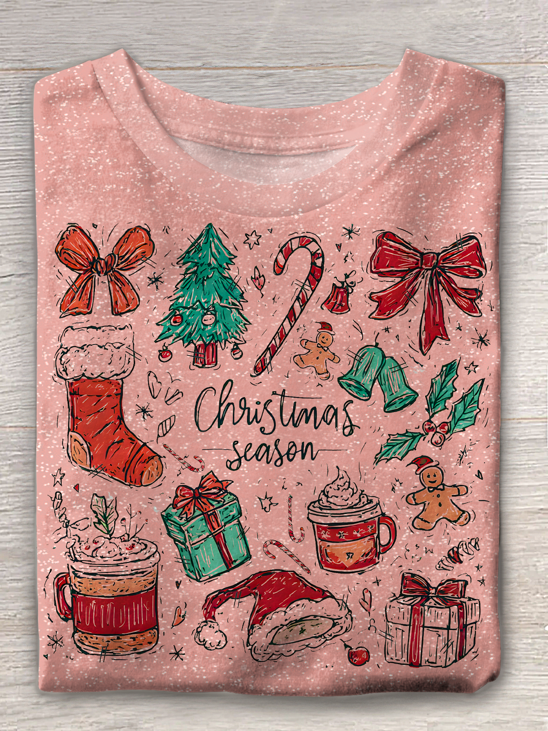 Coquette Christmas Crew Neck T-shirt