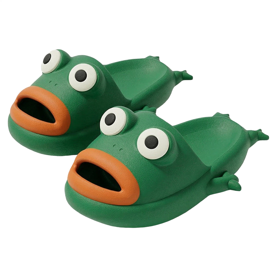 Cute Frog Slippers Non-Slip Funny Animal Slides Summer Couple Slippers for Home Bathroom Indoor Outdoor greater