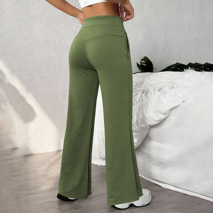 Yoga Pants Straight Leg for Women High Waist Workout Pants With Pockets Stretch Casual Sweatpants for Leisure brilliant