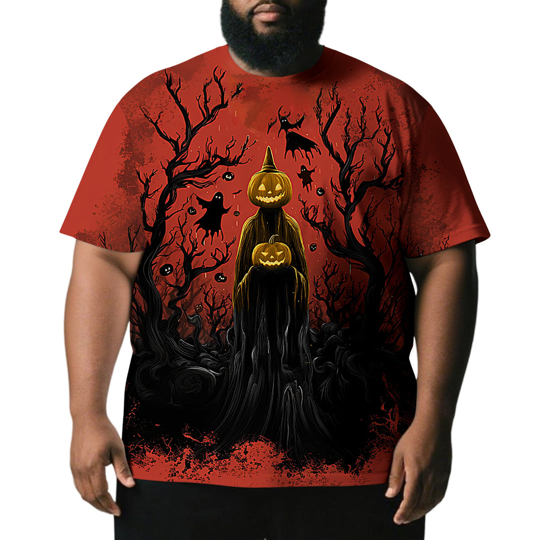 Men's Spooky Halloween Oversized Casual T Shirts