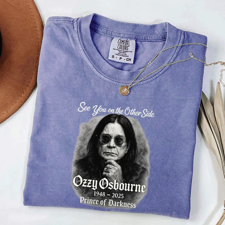 See You On The Other Side RIP Ozzy Washed T-shirt